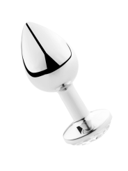 SECRETPLAY - PLUG ANAL ALUMINIO TRANSPARENTE 7 CM
