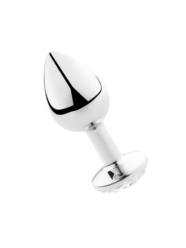 SECRETPLAY - PLUG ANAL ALUMINIO TRANSPARENTE 7 CM