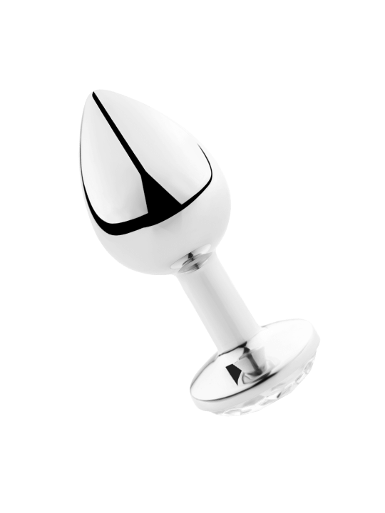SECRETPLAY - PLUG ANAL ALUMINIO TRANSPARENTE 8 CM