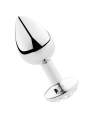 SECRETPLAY - PLUG ANAL ALUMINIO TRANSPARENTE 8 CM