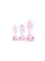 Plug Anal Dream Toys Glaze Rosa 3 Piezas