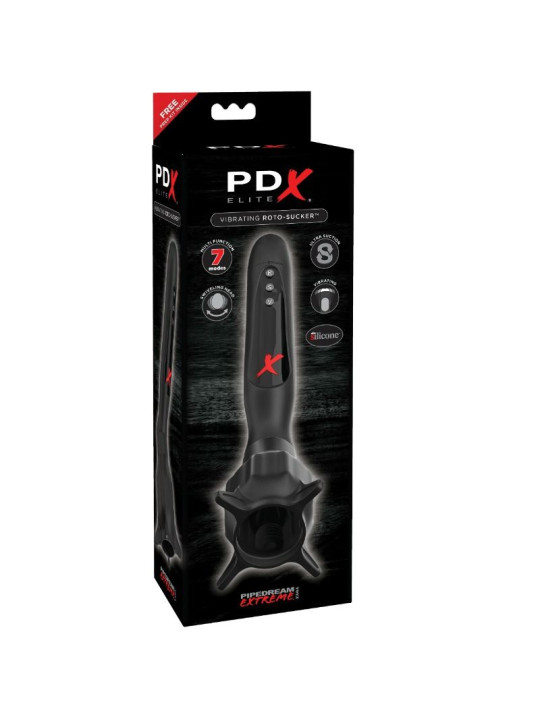 PDX ELITE - ESTIMULADOR CON VIBRACIÓN Y SUCCIONADOR ROTO-SUCKER