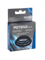 JOYDIVISION POTENZDUO - PLUS PACK 3 ANILLOS PARA PENE NEGRO - S, M, L