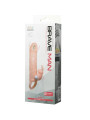 BAILE - BRAVE MAN FUNDA PENE CON RABBIT VIBRADOR 16.5 CM NATURAL