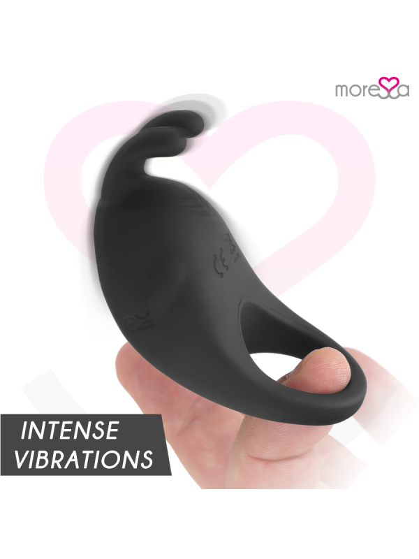 MORESSA - BRAD PREMIUM SILICONE RECARGABLE NEGRO