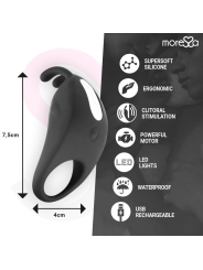 MORESSA - BRAD PREMIUM SILICONE RECARGABLE NEGRO