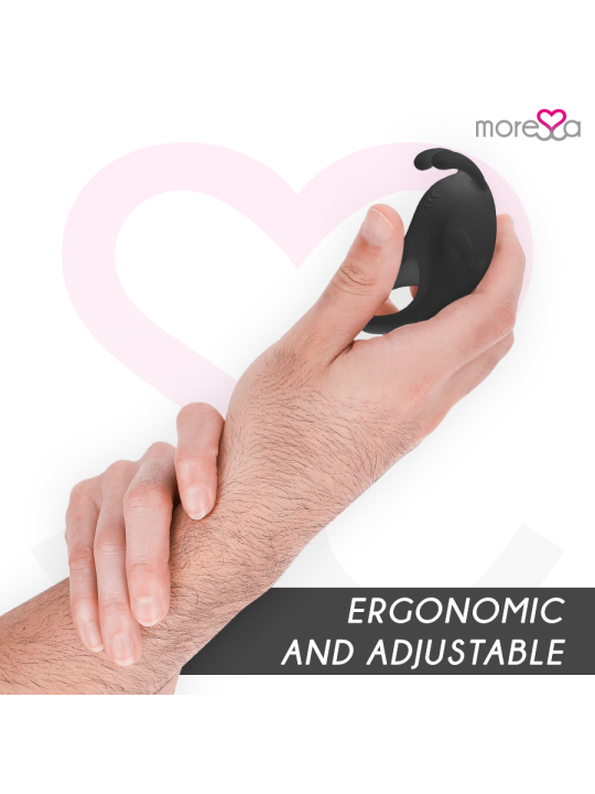 MORESSA - BRAD PREMIUM SILICONE RECARGABLE NEGRO