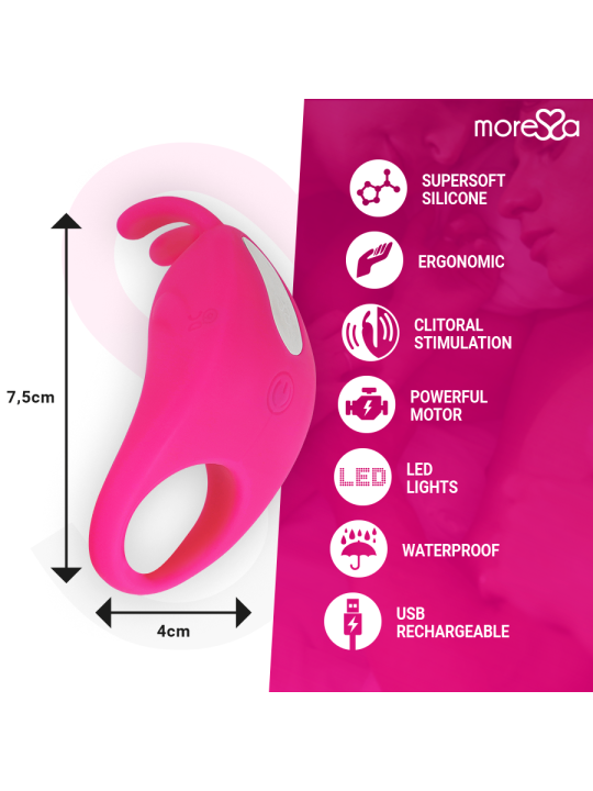 MORESSA - BRAD PREMIUM SILICONE RECARGABLE ROSA