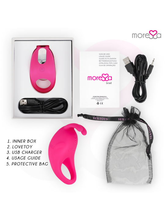 MORESSA - BRAD PREMIUM SILICONE RECARGABLE ROSA