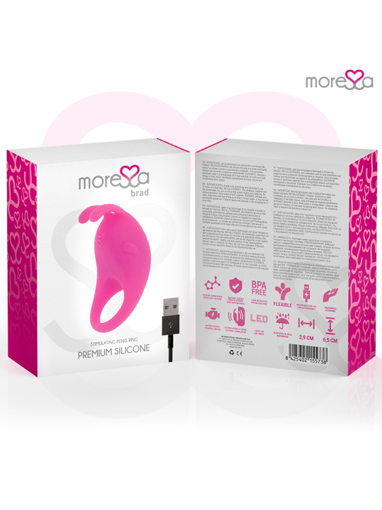 MORESSA - BRAD PREMIUM SILICONE RECARGABLE ROSA