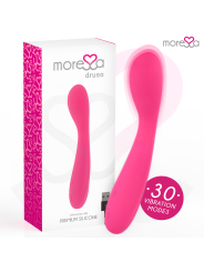MORESSA - DRUSO MASAJEADOR DUO PUNTO G Y SUERO PELVICO PREMIUM SILICONE RECARGABLE