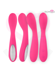MORESSA - DRUSO MASAJEADOR DUO PUNTO G Y SUERO PELVICO PREMIUM SILICONE RECARGABLE