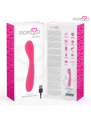 MORESSA - DRUSO MASAJEADOR DUO PUNTO G Y SUERO PELVICO PREMIUM SILICONE RECARGABLE