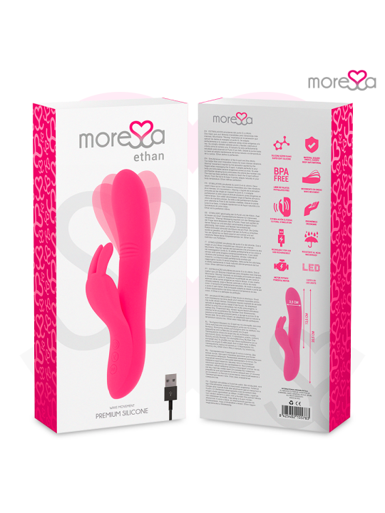 MORESSA - ETHAN EFECTO WAVE MAS POTENTE VIBRACIÓN PREMIUM SILICONE RECARGABLE