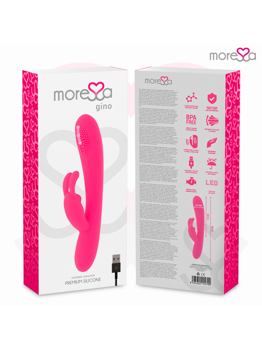 MORESSA - GINO TICKLING VAGINAL PREMIUM SILICONE RECARGABLE
