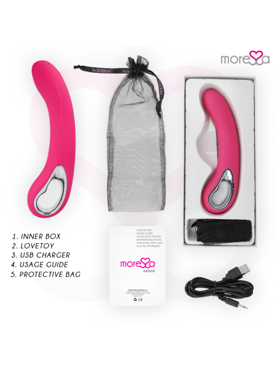 MORESSA - NELSON MASAJEADOR PUNTO G PREMIUM SILICONE RECARGABLE