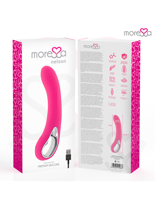 MORESSA - NELSON MASAJEADOR PUNTO G PREMIUM SILICONE RECARGABLE