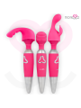 MORESSA - ODILON WAND POTENTE MOTOR MAS DOS CABEZALES PREMIUM SILICONE RECARGABLE