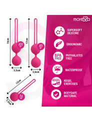 MORESSA - OSIAN SET PREMIUM SILICONA ROSA (Osian One - 51 g | Osian Two - 101 g | Osian Three 85 g)
