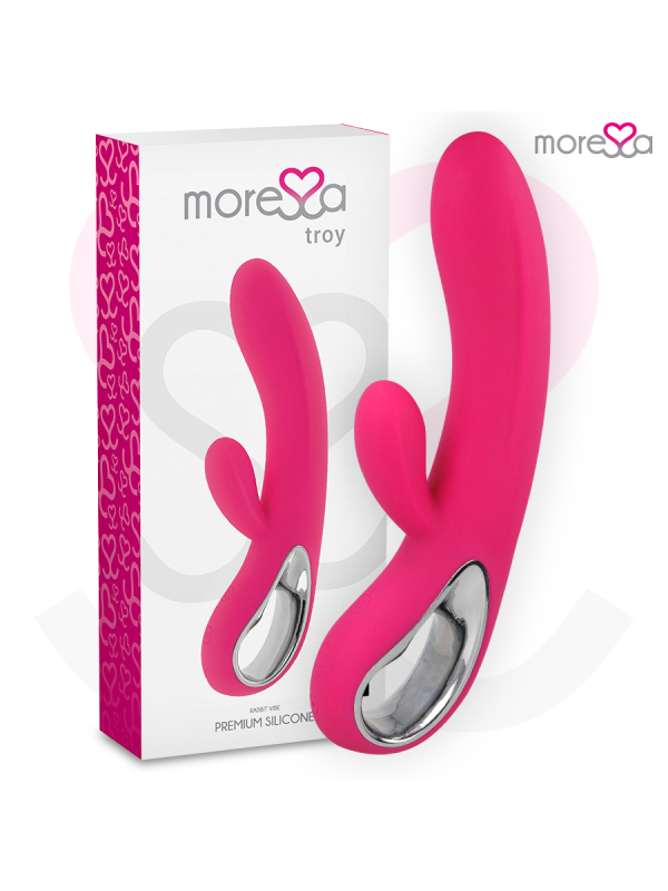 MORESSA - TROY MASAJEADOR PUNTO G Y CLITORIS PREMIUM SILICONE RECARGABLE