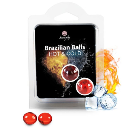 SECRETPLAY - BRAZILIAN BALLS EFECTO CALOR & FRIO 2 UNIDADES