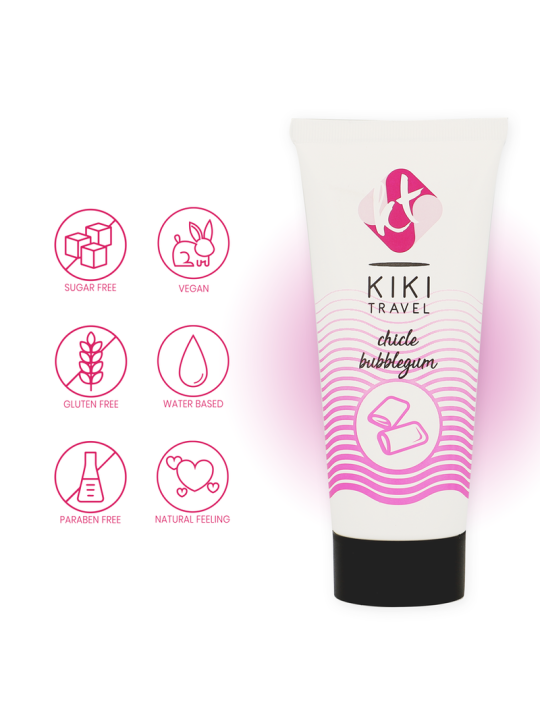 KIKÍ TRAVEL - LUBRICANTE SABOR A CHICLE 50 ML