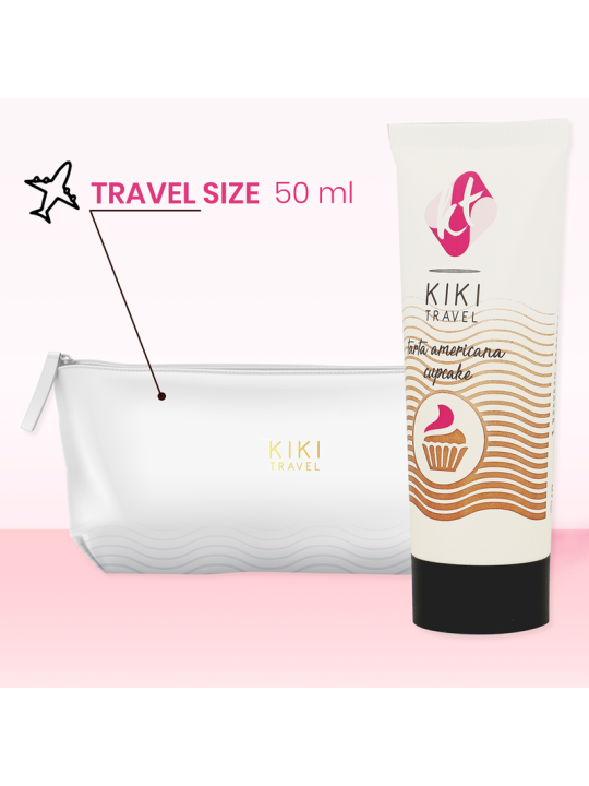 KIKÍ TRAVEL - GEL DESLIZANTE SABOR A TARTA AMERICANA CUPCAKE 50 ML