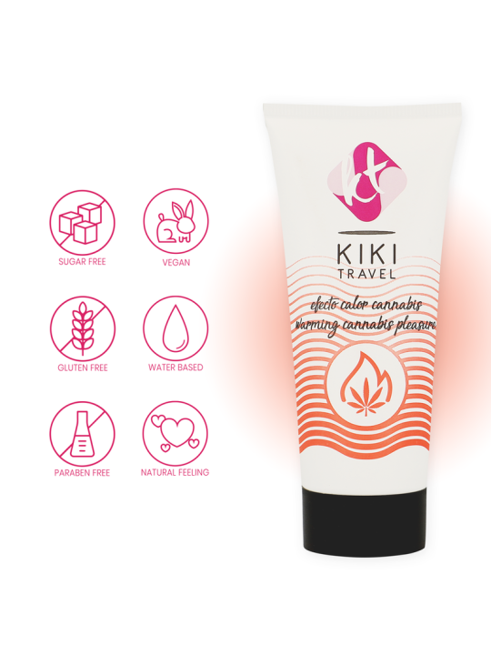 Kikí Travel: gel deslizante de cannabis efecto calor