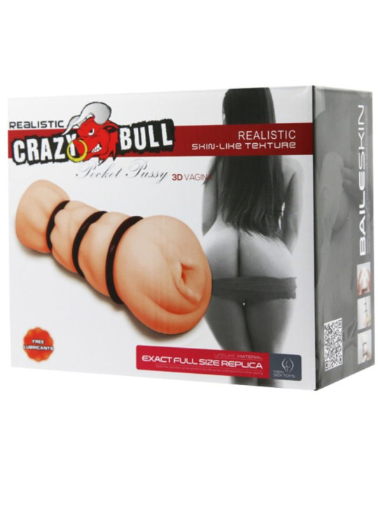 CRAZY BULL - VAGINA MASTURBADOR CON ANILLOS