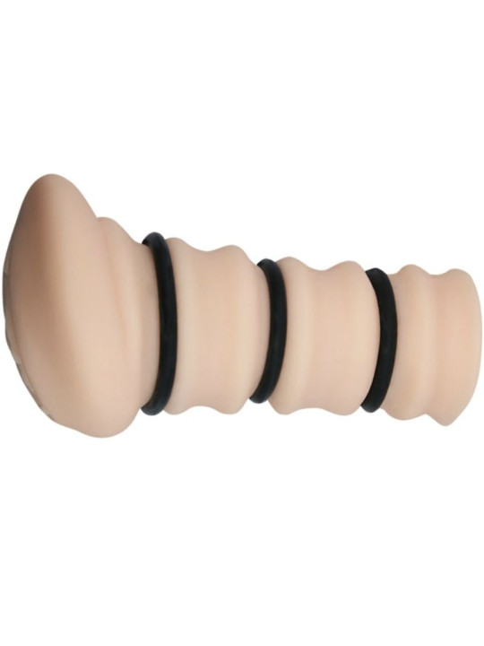 CRAZY BULL - MASTURBADOR CON ANILLOS MODELO VAGINA 2