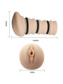 CRAZY BULL - MASTURBADOR CON ANILLOS MODELO VAGINA 2