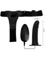 PRETTY LOVE - VITO STRAP ON CON DILDO HUECO Y VIBRACIÓN 17.3 CM