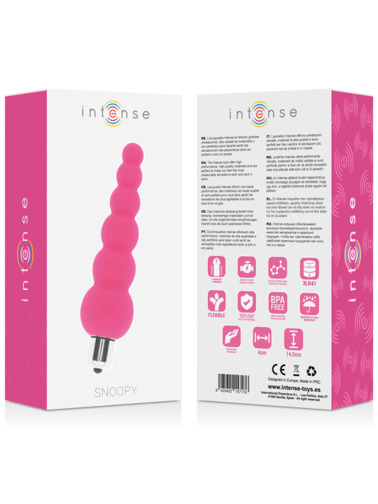 INTENSE - SNOOPY 7 SPEEDS SILICONE ROSA INTENSO