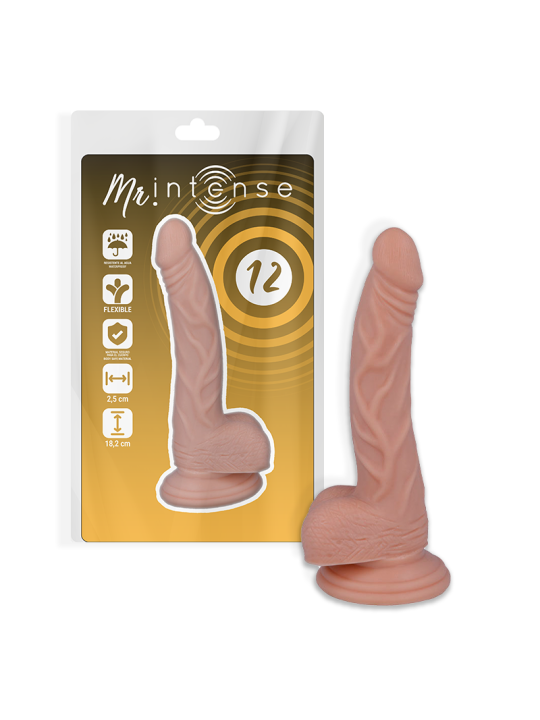 MR INTENSE - 12 PENE REALÍSTICO 18.2 CM -O- 2.5 CM