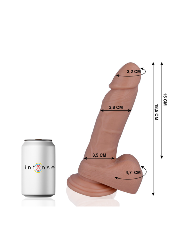 MR INTENSE - 14 PENE REALÍSTICO 18.5 CM -O- 3.8 CM