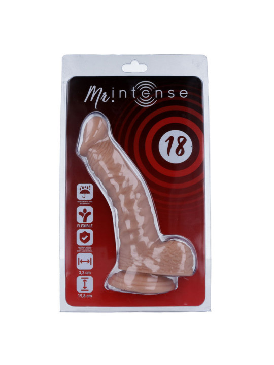 MR INTENSE - 18 PENE REALÍSTICO 19.8 CM -O- 3.2 CM
