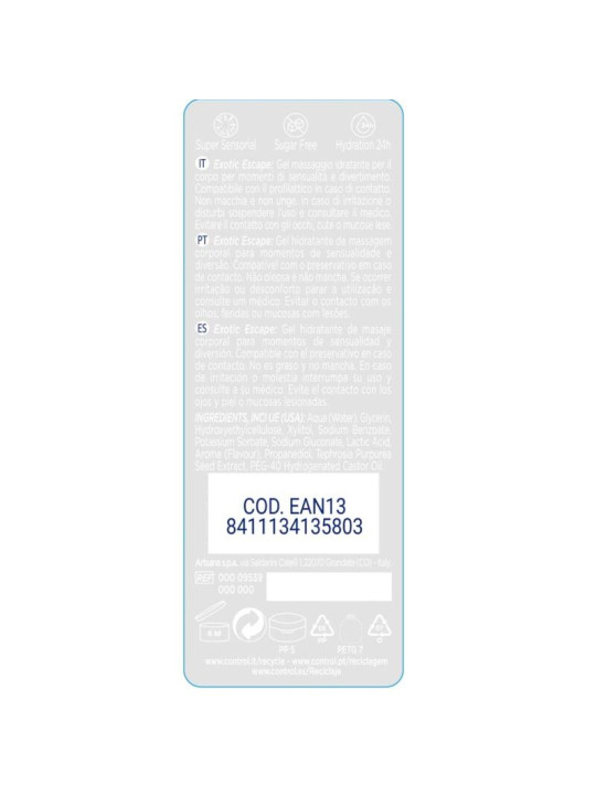 CONTROL - 2 EN 1 MASSAGE & PLEASURE EXOTIC 200 ML