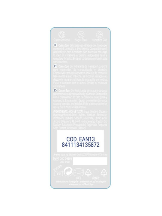 CONTROL - 2 EN 1 MASSAGE & PLEASURE MEDITERRANEAN SEA 200 ML