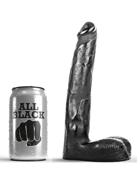 ALL BLACK - DILDO REALÍSTICO 21 CM