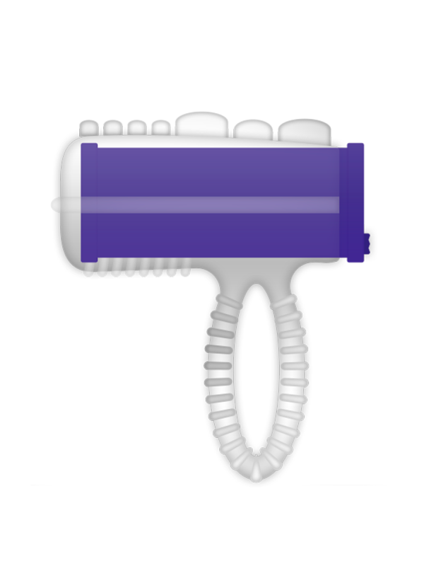 CASUAL LOVE - RING VIBRADOR LENGUA LILA