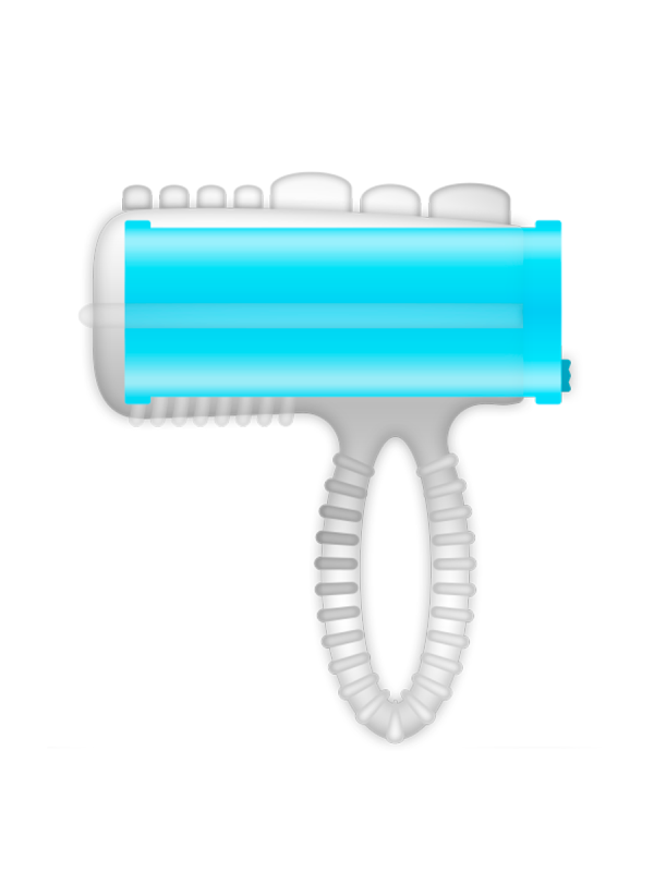 CASUAL LOVE - RING TONGUE VIBRATING AZUL