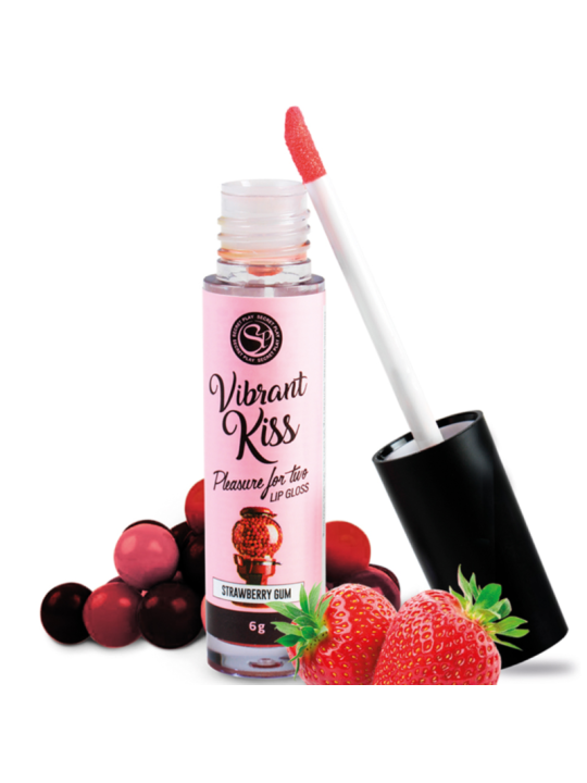 Secretplay Vibrant Kiss: lip gloss de chicle de fresa