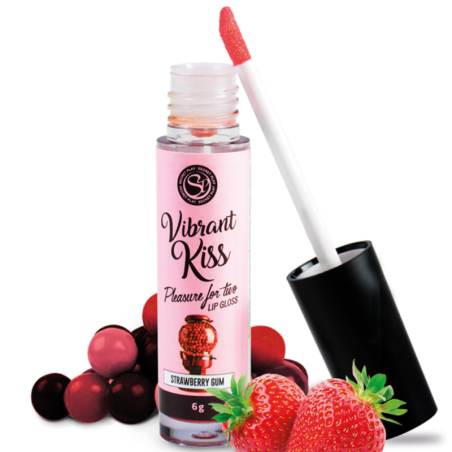 Secretplay Vibrant Kiss: lip gloss de chicle de fresa
