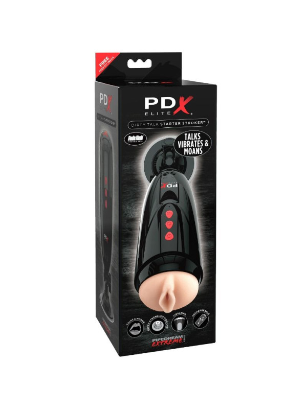 PDX ELITE - DIRTY TALK STARTER STROKER MASTURBADOR VAGINA