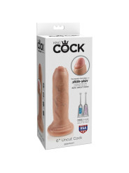KING COCK - DILDO REALÍSTICO UNCUT NATURAL 15 CM