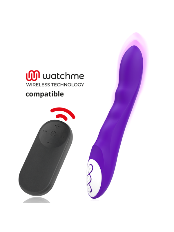 GALATEA - DANTE VIBRADOR LILA + MANDO CONTROL REMOTO WATCHME