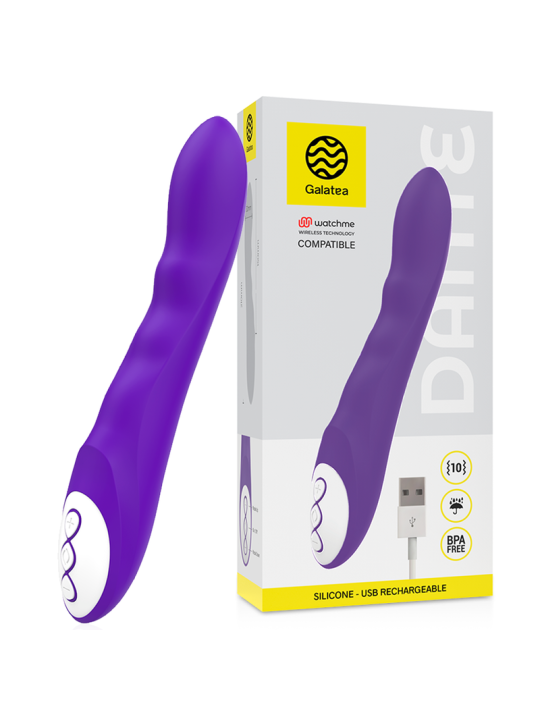 GALATEA - DANTE VIBRADOR LILA + MANDO CONTROL REMOTO WATCHME