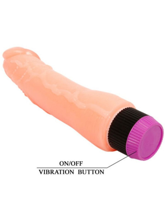 BAILE - VIBRADOR REALÍSTICO FLEXIBLE NATURAL 24 CM