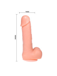 BAILE - DONG DILDO REALÍSTICO VIBRACIÓN Y ROTACIÓN 20 CM