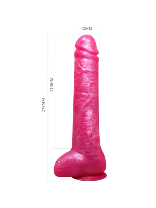 BAILE - DONG DILDO REALÍSTICO ROSA CON VENTOSA